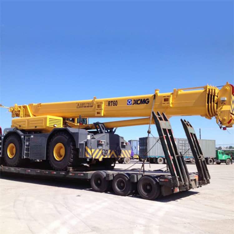 XCMG 60 ton rough terrain crane China mobile cranes RT60 4 wheel crane terrain rough for sale
